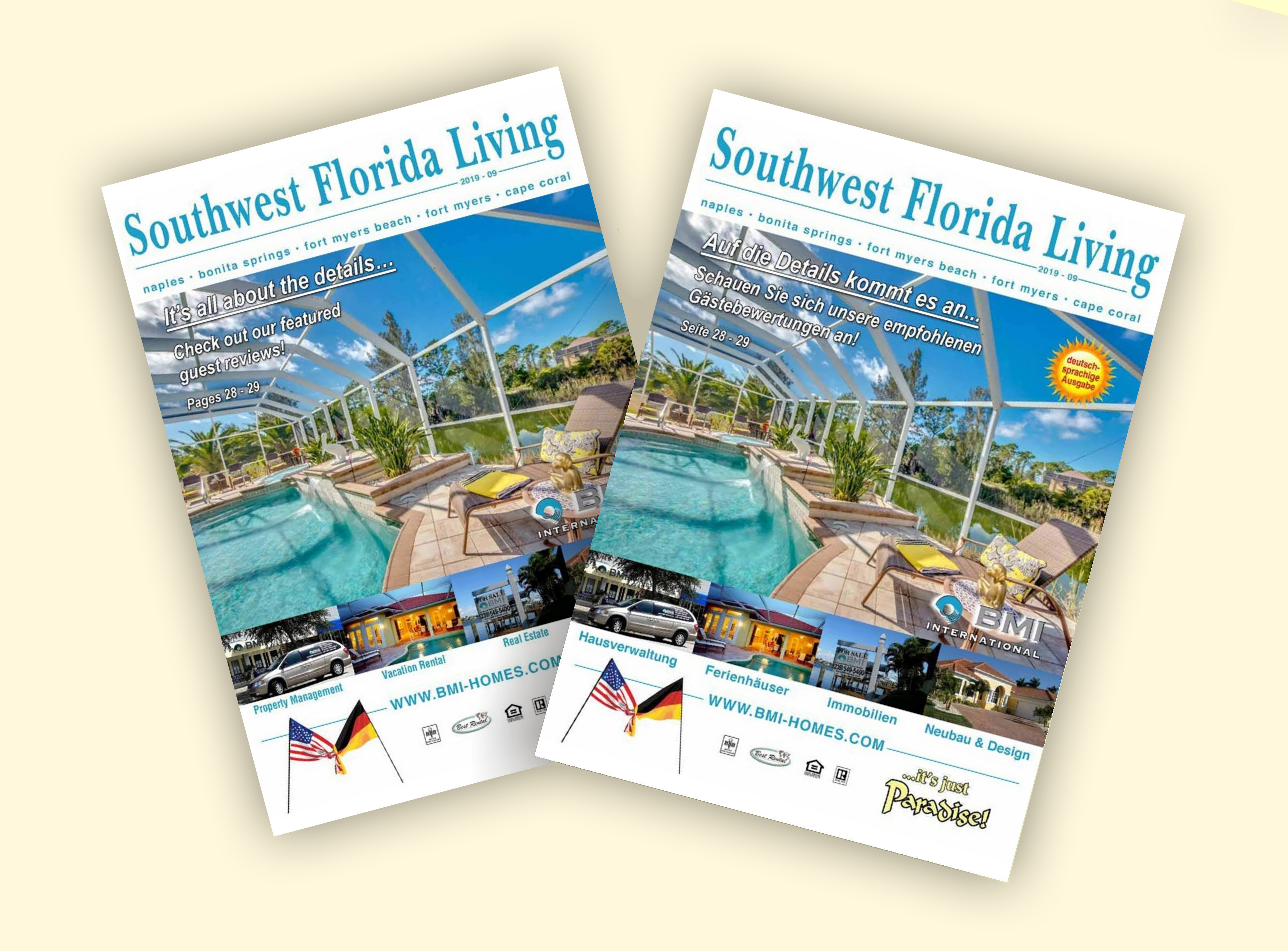Das BMI Magazin „Southwest Florida Living“ zum online lesen oder zum gratis bestellen.